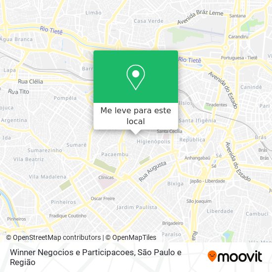 Winner Negocios e Participacoes mapa