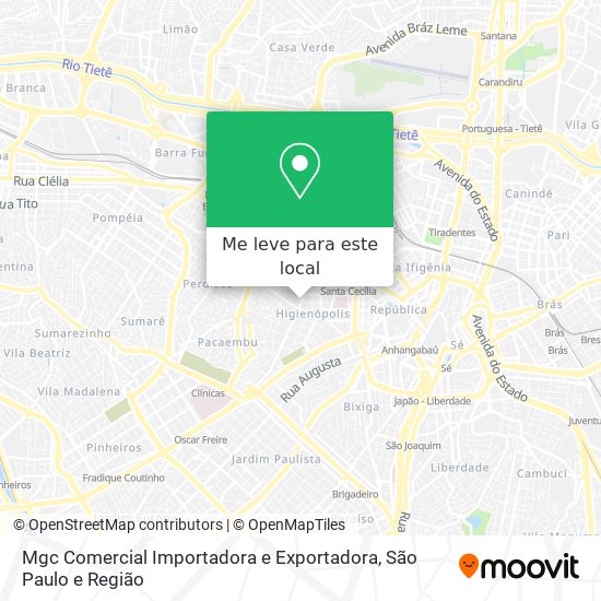 Mgc Comercial Importadora e Exportadora mapa