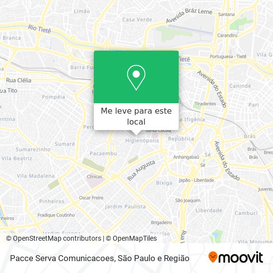 Pacce Serva Comunicacoes mapa