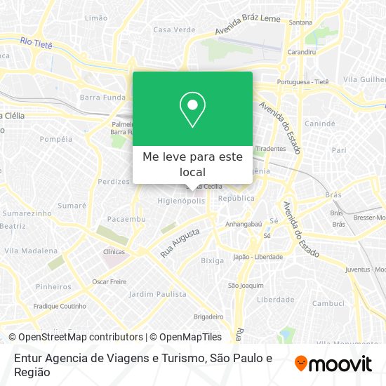 Entur Agencia de Viagens e Turismo mapa
