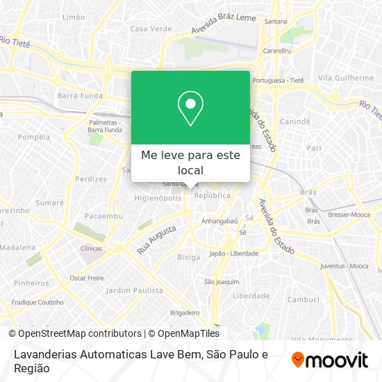 Lavanderias Automaticas Lave Bem mapa
