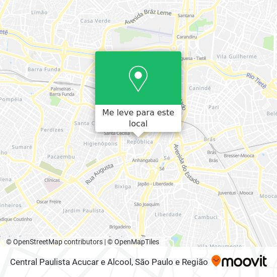 Central Paulista Acucar e Alcool mapa