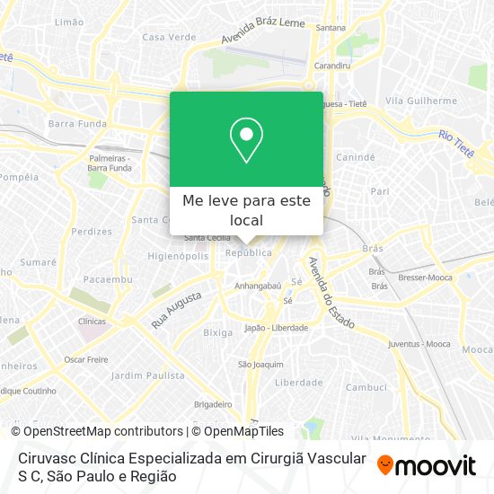 Ciruvasc Clínica Especializada em Cirurgiã Vascular S C mapa