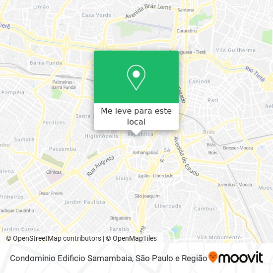 Condominio Edificio Samambaia mapa