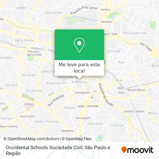 Occidental Schools Sociedade Civil mapa