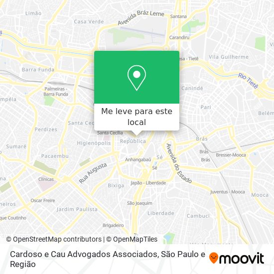 Cardoso e Cau Advogados Associados mapa