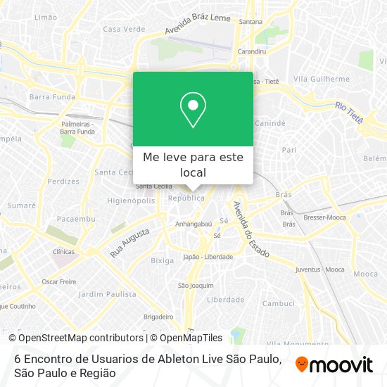 6 Encontro de Usuarios de Ableton Live São Paulo mapa