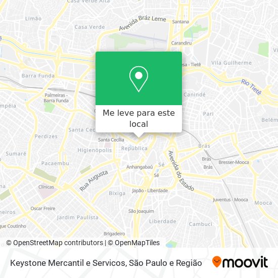 Keystone Mercantil e Servicos mapa