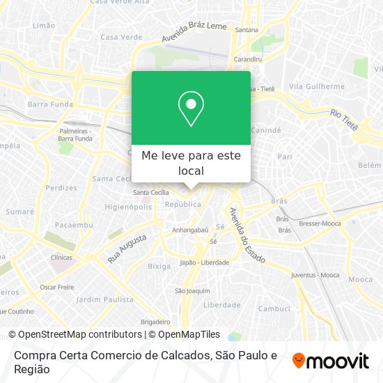 Compra Certa Comercio de Calcados mapa