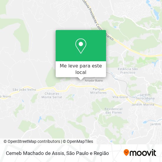 Cemeb Machado de Assis mapa