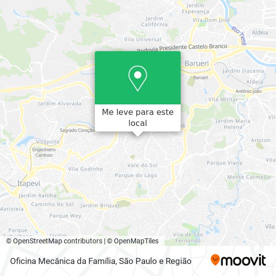 Oficina Mecânica da Família mapa