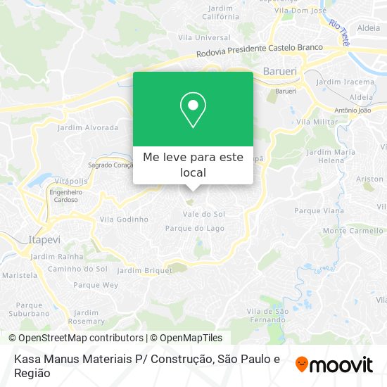 Kasa Manus Materiais P/ Construção mapa