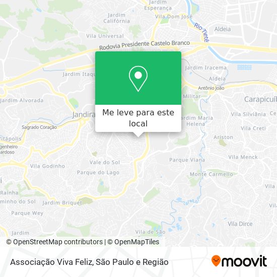 Associação Viva Feliz mapa