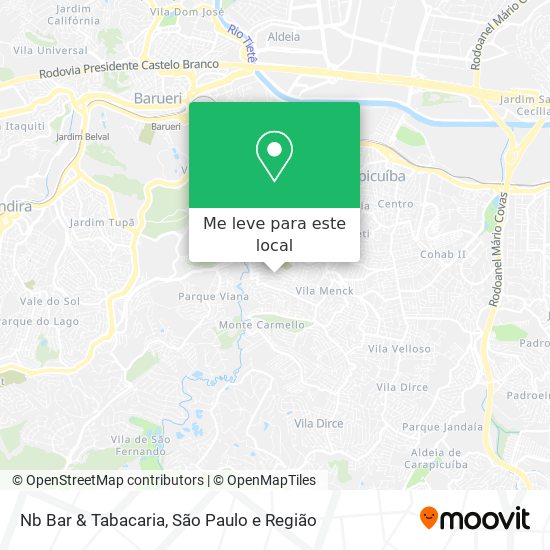 Nb Bar & Tabacaria mapa
