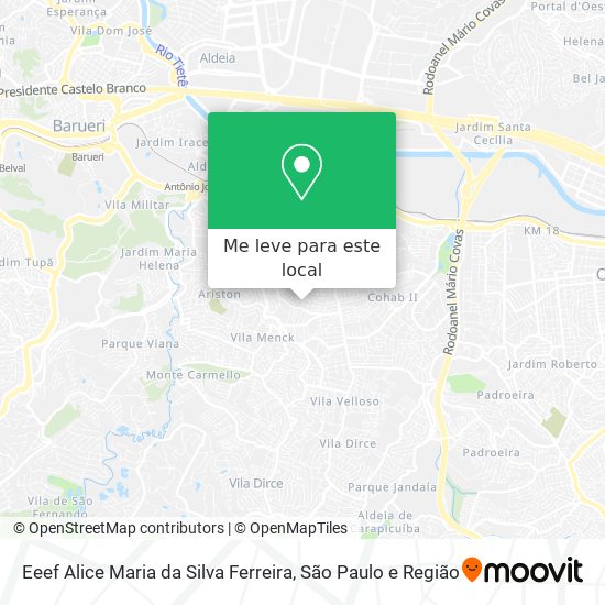 Eeef Alice Maria da Silva Ferreira mapa