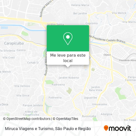 Miruca Viagens e Turismo mapa