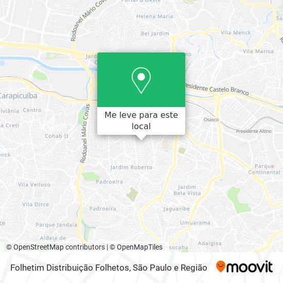 Folhetim Distribuição Folhetos mapa