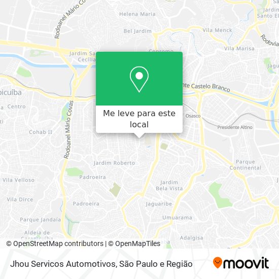 Jhou Servicos Automotivos mapa