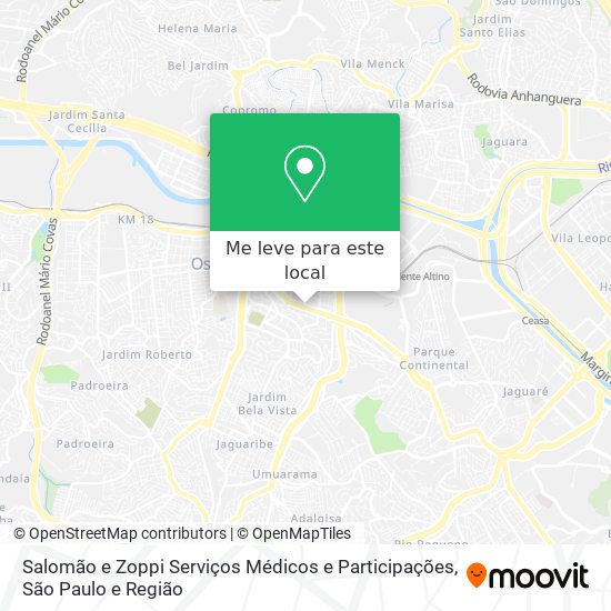 Salomão e Zoppi Serviços Médicos e Participações mapa