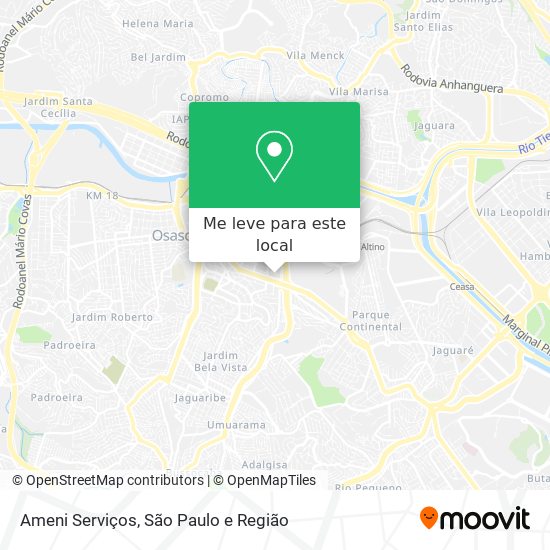 Ameni Serviços mapa