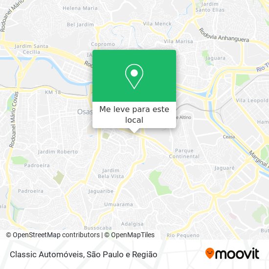 Classic Automóveis mapa