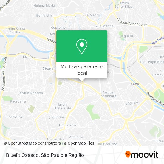 Bluefit Osasco mapa