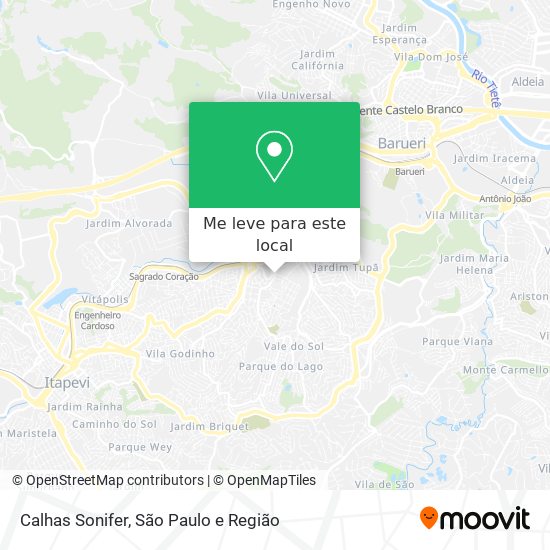 Calhas Sonifer mapa