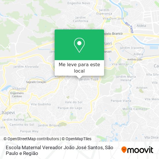 Escola Maternal Vereador João José Santos mapa