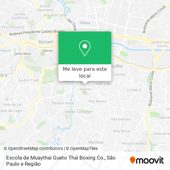 Escola de Muaythai Gueto Thai Boxing Co. mapa