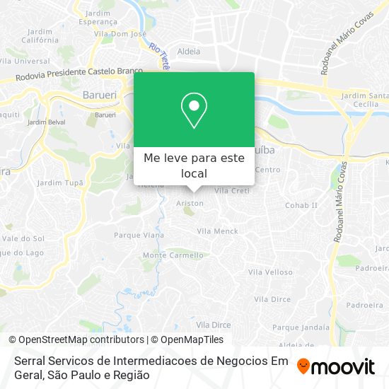 Serral Servicos de Intermediacoes de Negocios Em Geral mapa