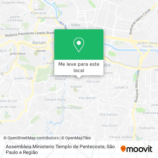 Assembleia Ministerio Templo de Pentecoste mapa