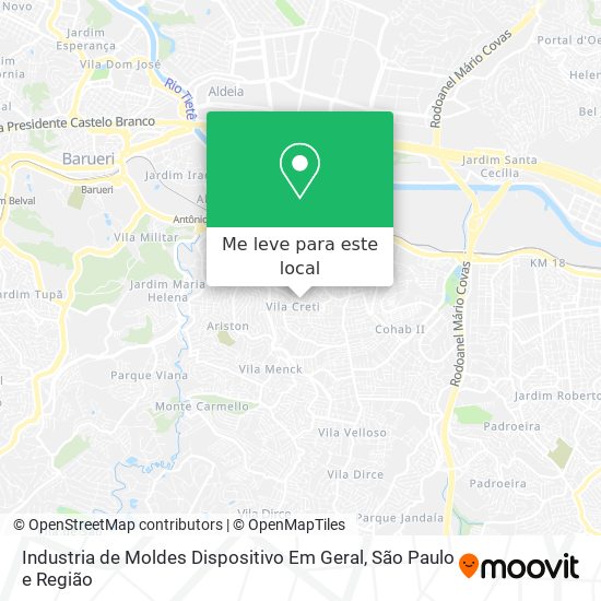 Industria de Moldes Dispositivo Em Geral mapa