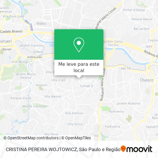 CRISTINA PEREIRA WOJTOWICZ mapa