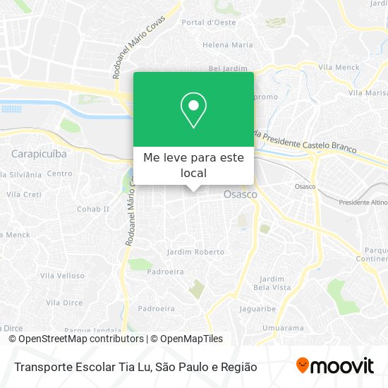 Transporte Escolar Tia Lu mapa