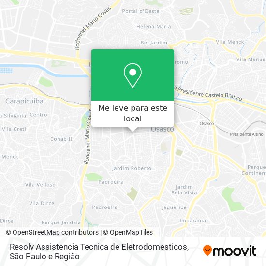 Resolv Assistencia Tecnica de Eletrodomesticos mapa