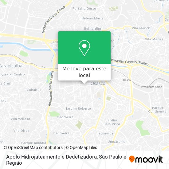 Apolo Hidrojateamento e Dedetizadora mapa