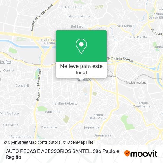 AUTO PECAS E ACESSORIOS SANTEL mapa