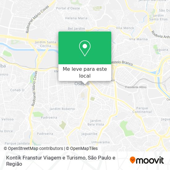 Kontik Franstur Viagem e Turismo mapa