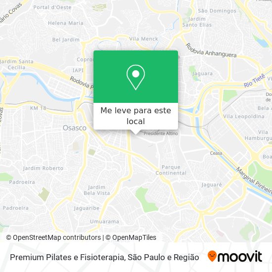 Premium Pilates e Fisioterapia mapa