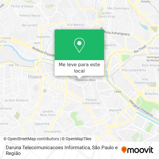 Daruna Telecomunicacoes Informatica mapa