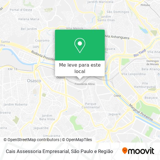 Cais Assessoria Empresarial mapa