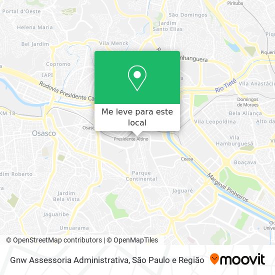 Gnw Assessoria Administrativa mapa