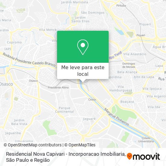 Residencial Nova Capivari - Incorporacao Imobiliaria mapa