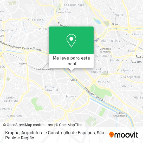 Kruppa, Arquitetura e Construção de Espaços mapa