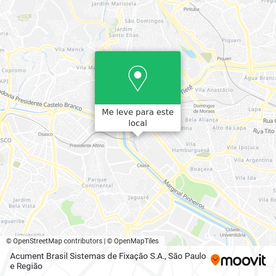 Acument Brasil Sistemas de Fixação S.A. mapa