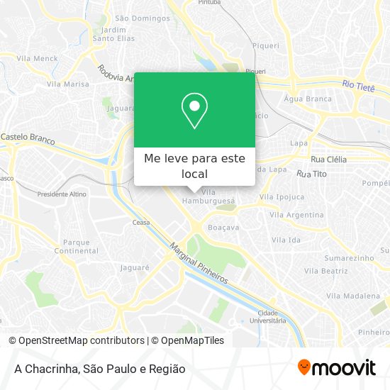 A Chacrinha mapa