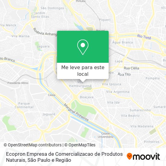 Ecopron Empresa de Comercializacao de Produtos Naturais mapa