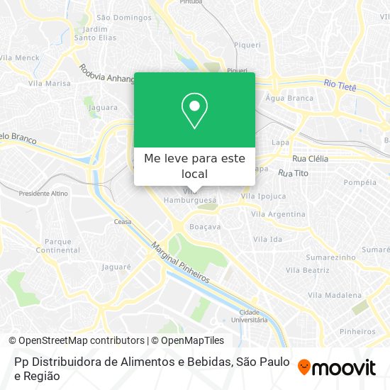 Pp Distribuidora de Alimentos e Bebidas mapa