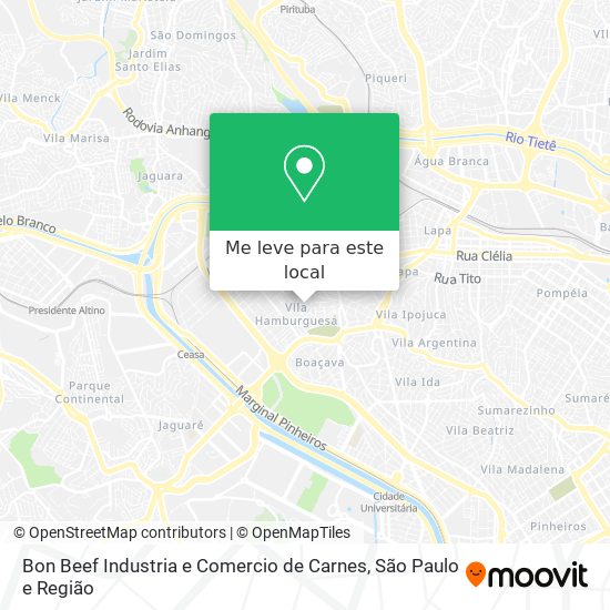 Bon Beef Industria e Comercio de Carnes mapa