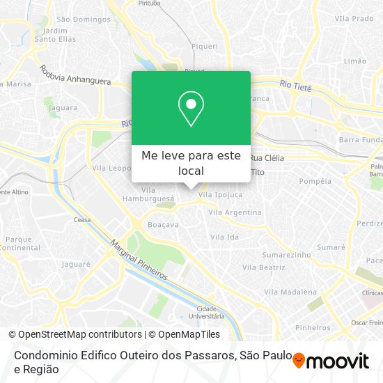 Condominio Edifico Outeiro dos Passaros mapa
